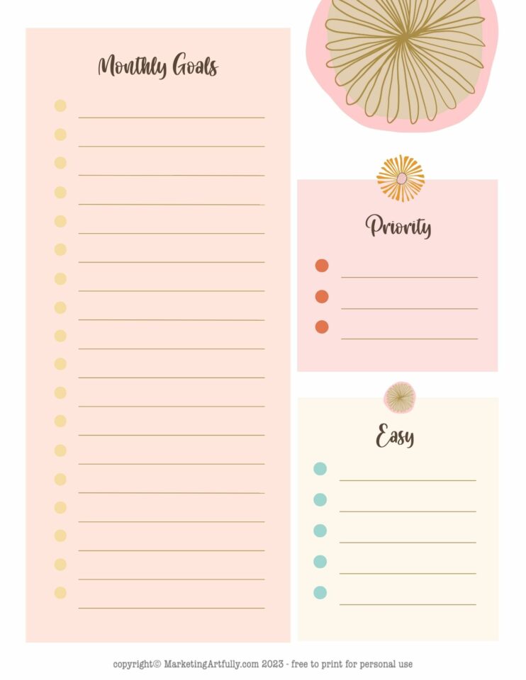 7 Free Printable Goal Setting Worksheets!