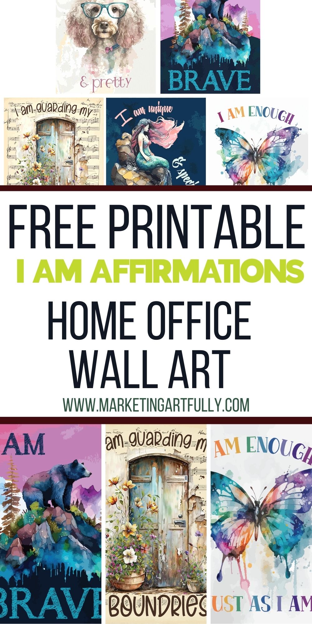 Home Office Printables - Free Affirmation Quotes