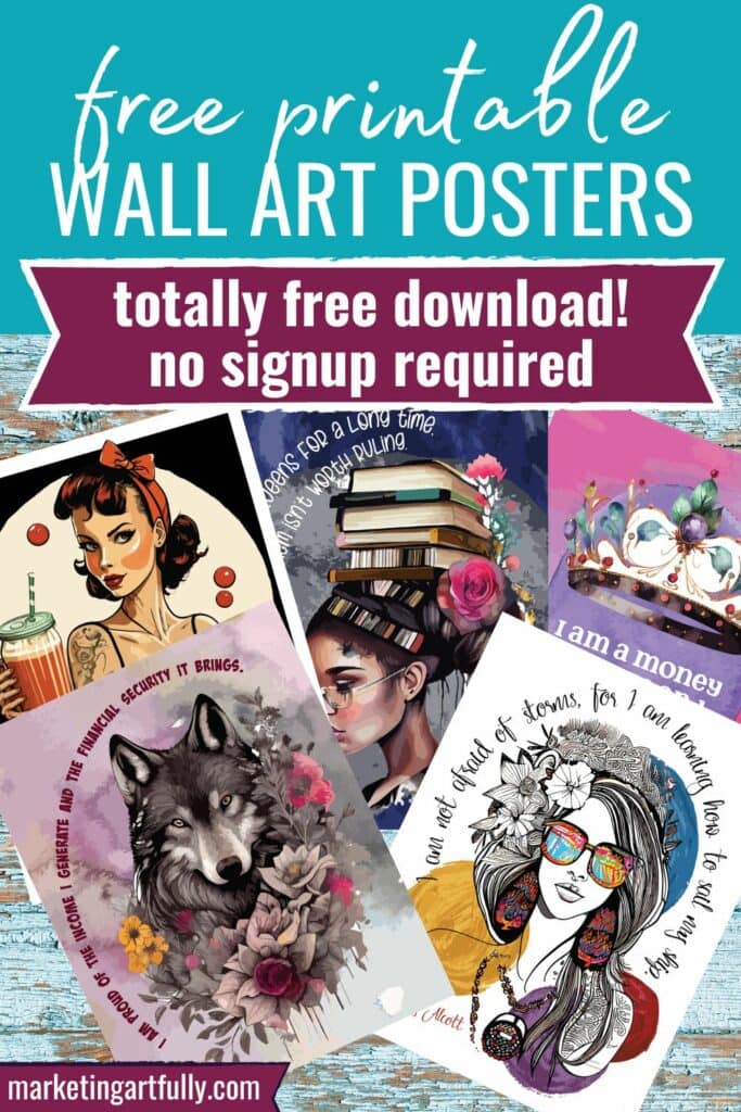 Free Wall Art Printables From Marketing Artfully
