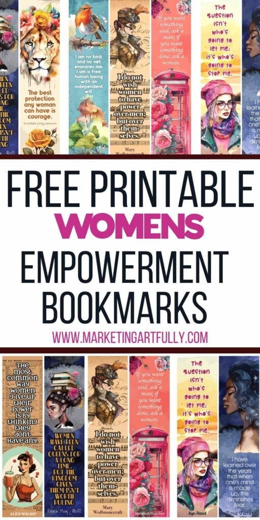 Womens Empowerment Bookmarks - Free Printable!
