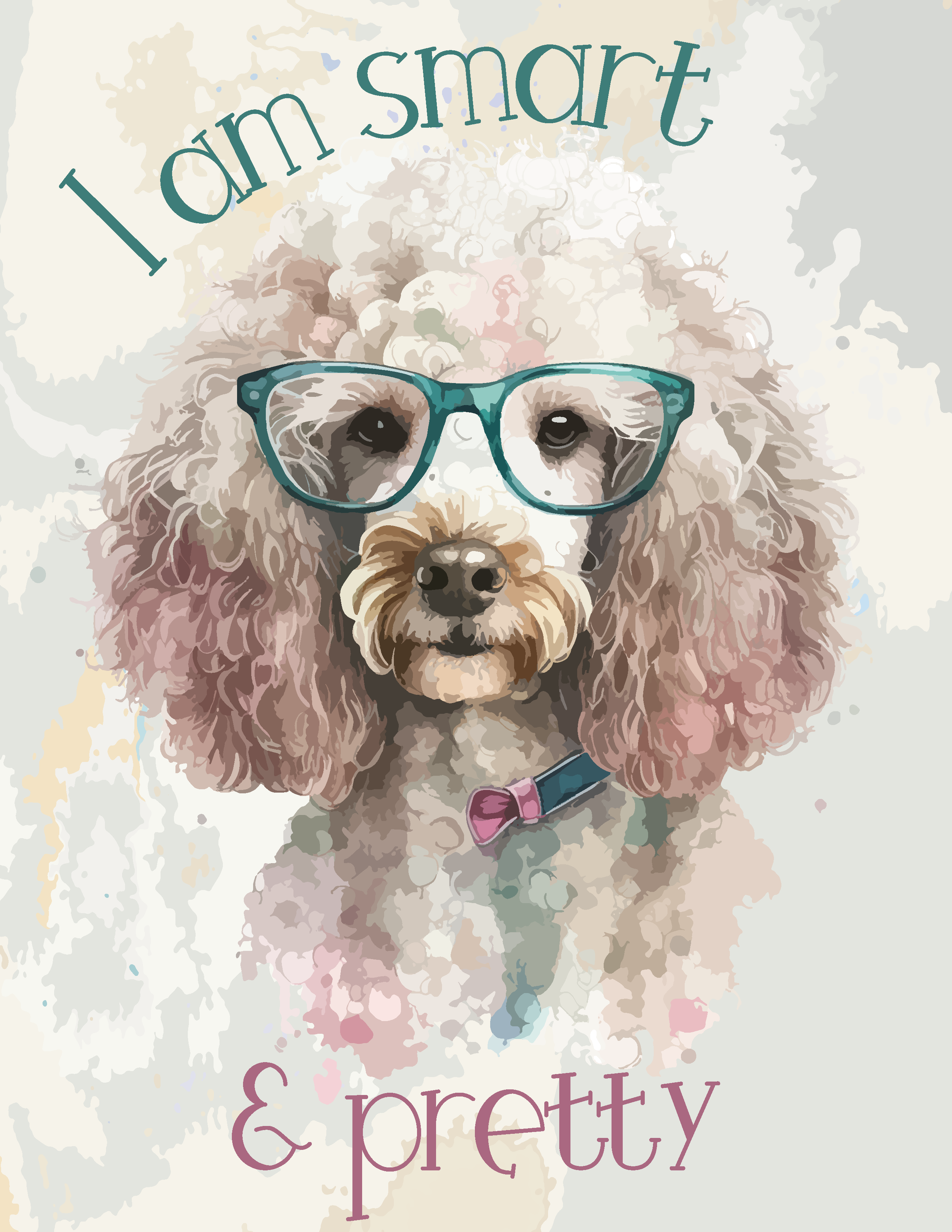 I Am Smart and Pretty - Affirmation Poster