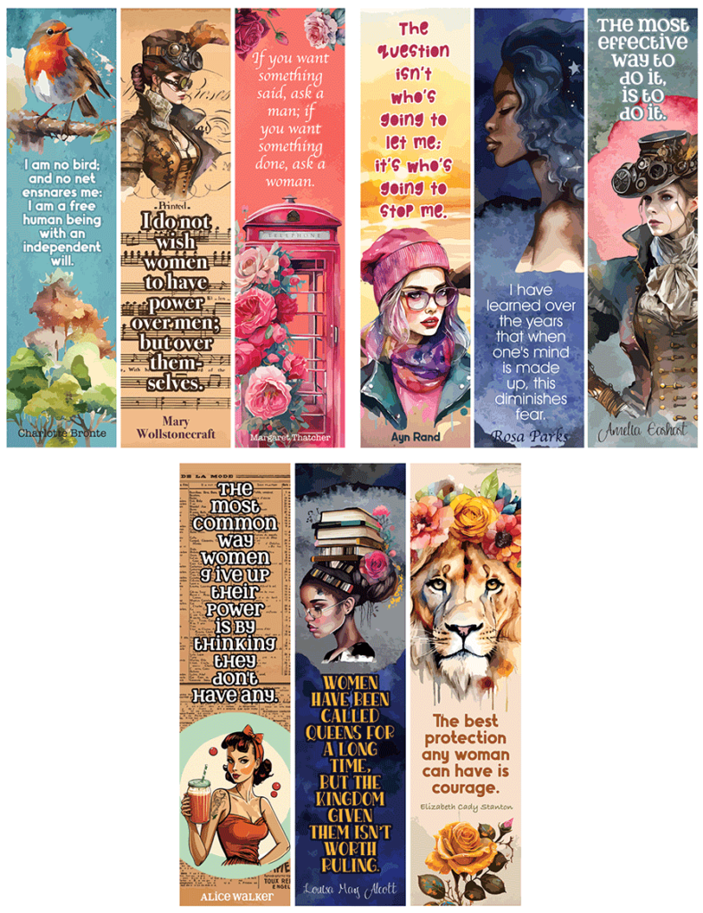 Womens Empowerment Bookmarks - Free Printable!
