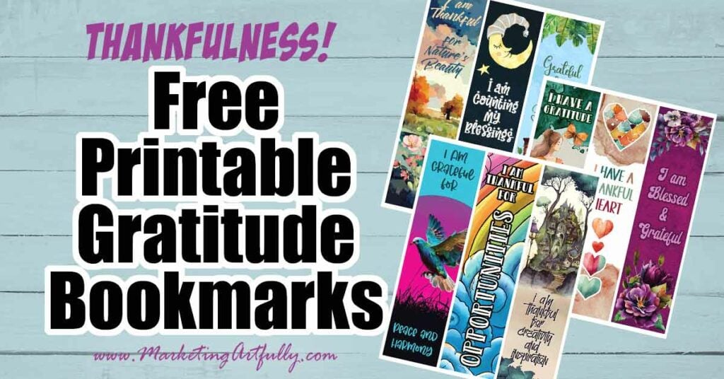 Free Printable Gratitude Quotes Bookmarks