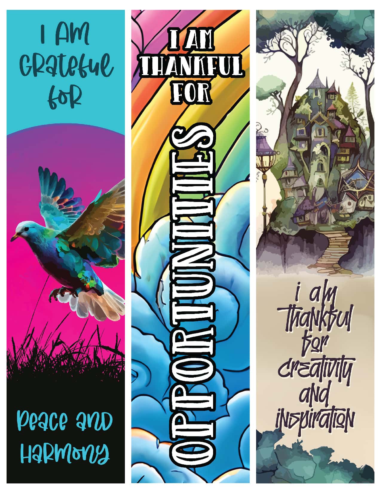 Free Printable Gratitude Quotes Bookmarks Free Printable Gratitude Quotes Bookmarks