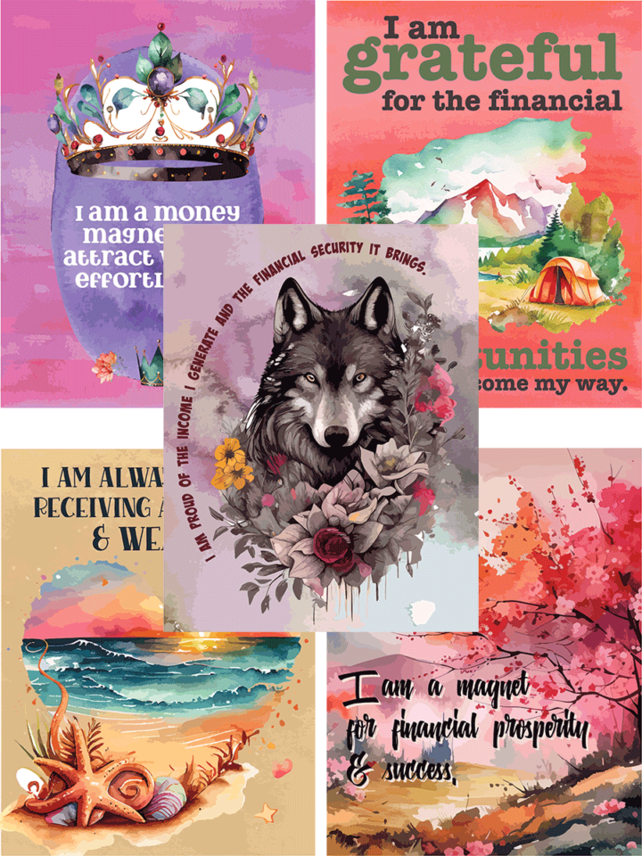 Free Printable Money Affirmations Wall Art