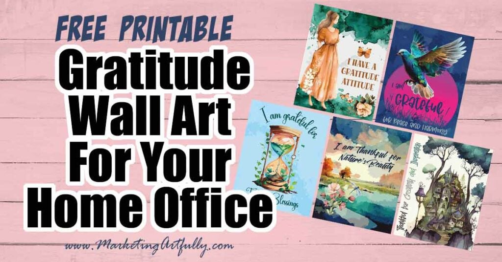 Free Printable Gratitude Wall Art Posters
