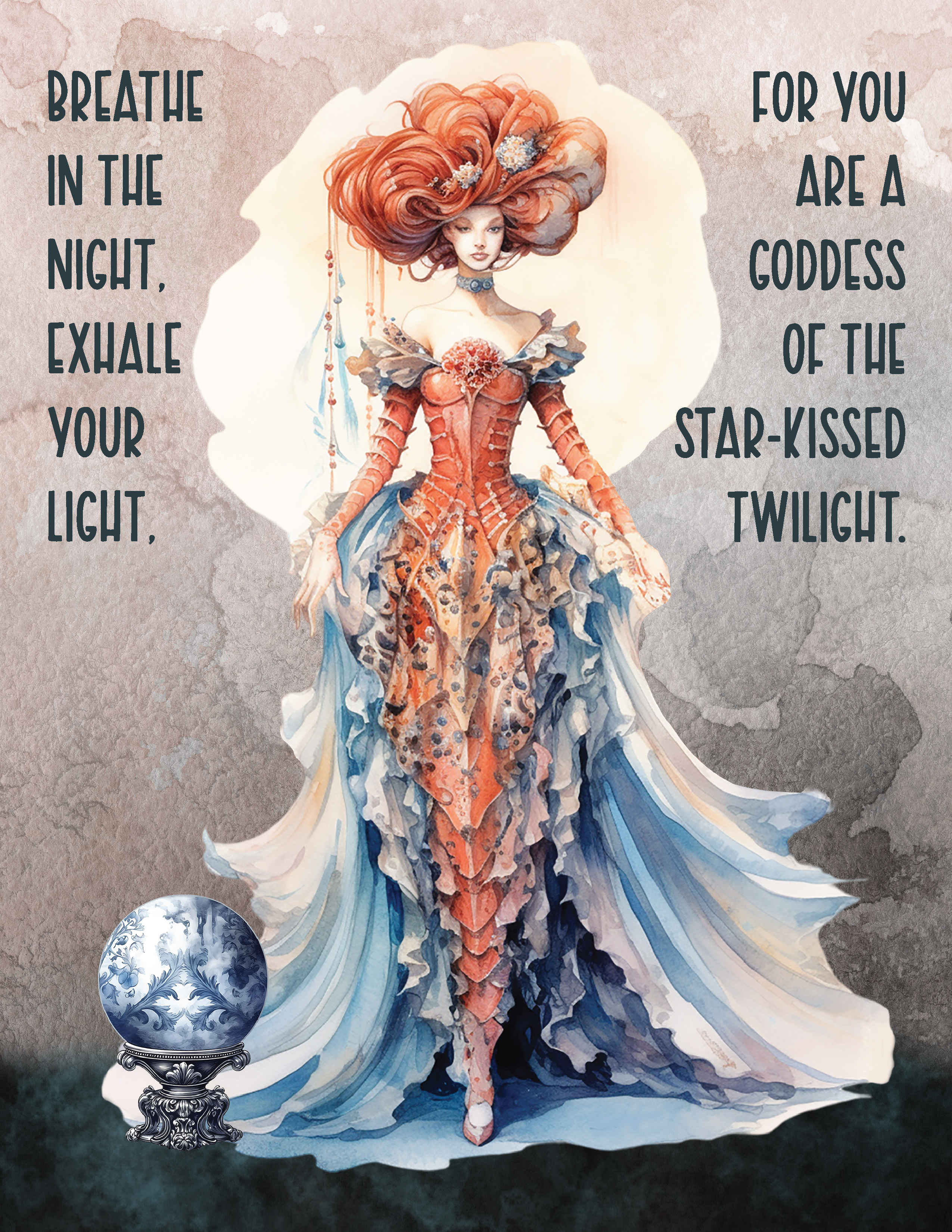 Goddess of the Star Kissed Twilight - Free Printable Wall Art