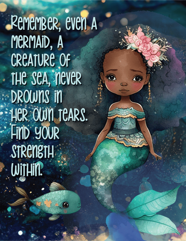 Find Your Strength Within - Free Mermaid Printable