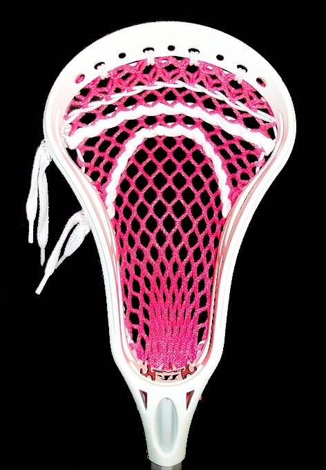 Mens lacrosse stick pink mesh