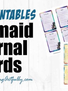 Free Mermaid Planner Cards