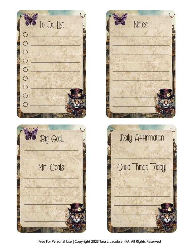 Free Printable Steampunk Valentines (for an awesome card exchange) - The  Artisan Life