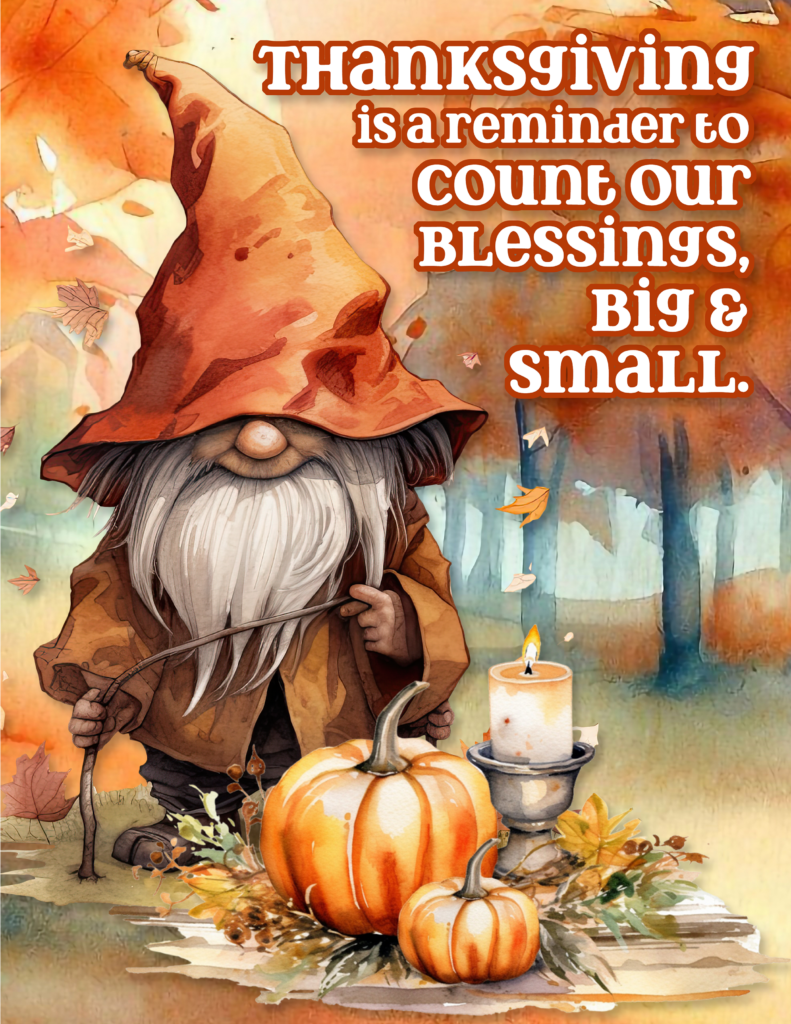 Count Our Blessings Big and Small - Free Printable
