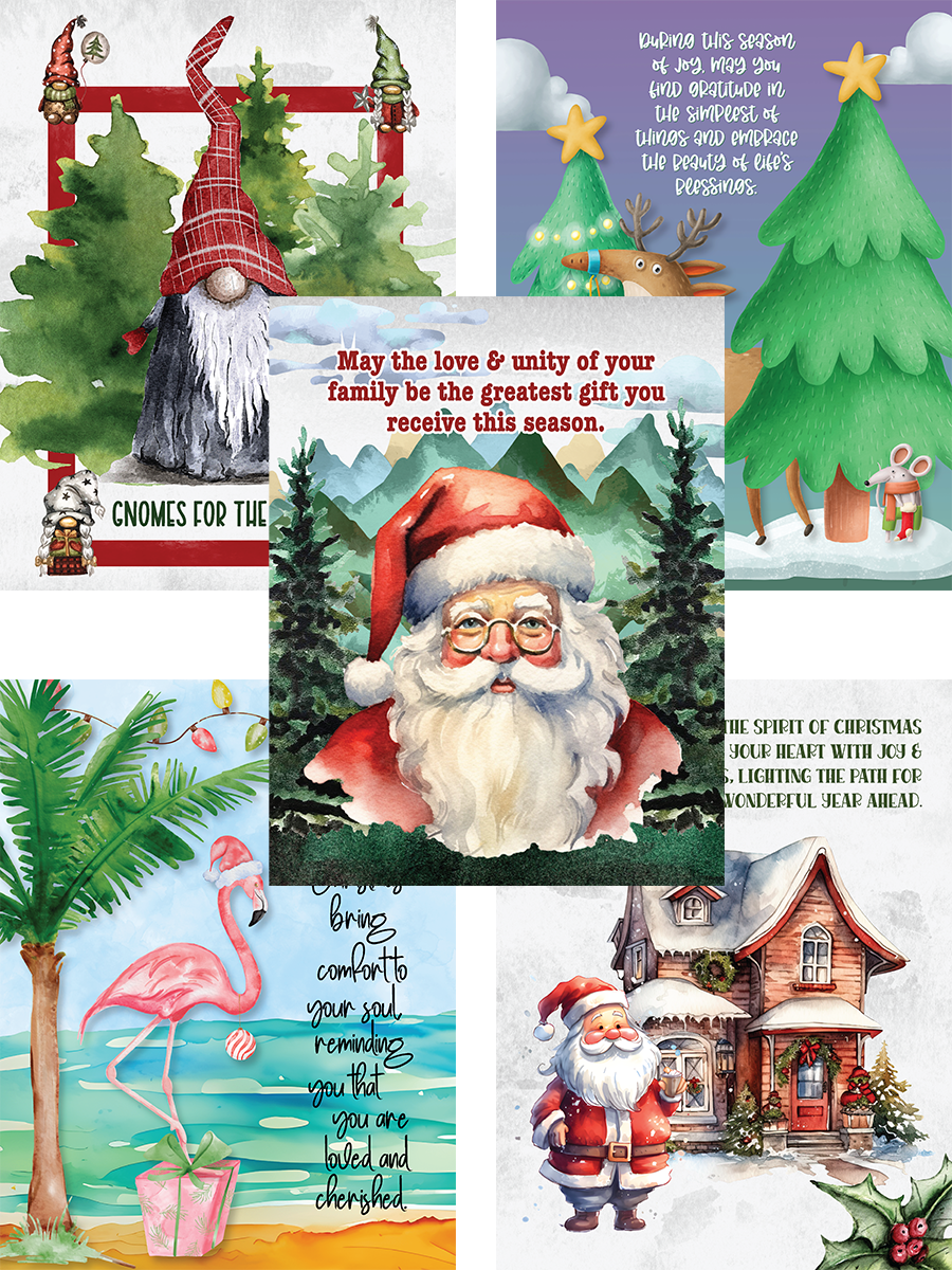 Free Printable Christmas Wall Art or Planner Covers – Marketing Artfully