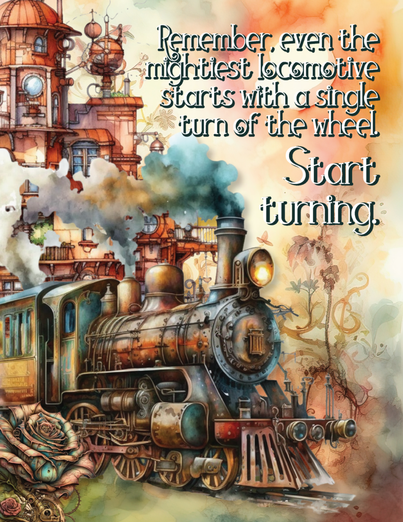 Railroad Fanatics! This Is The Steampunk Poster For You!