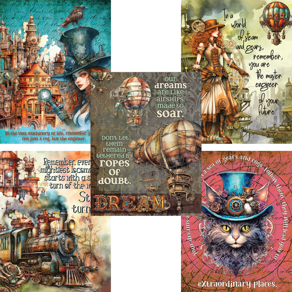 All The Free Steampunk Wall Art Printables