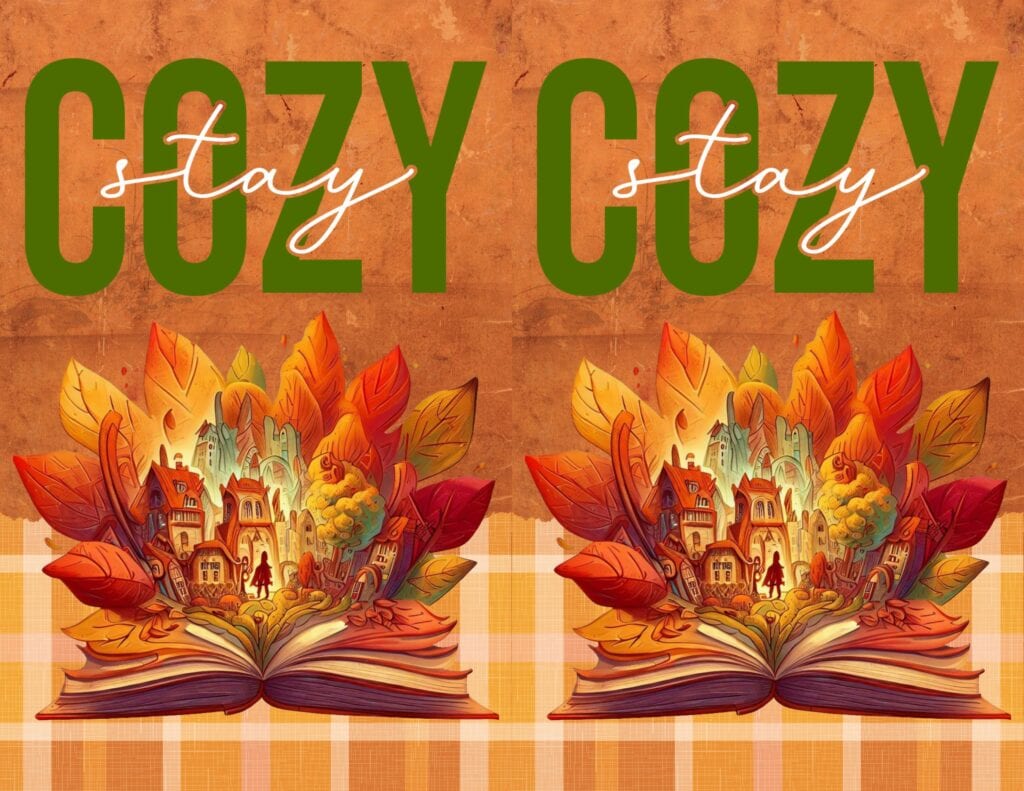 Stay Cozy - Free Printable Fall Planner Cover or Dashboard (Half Letter Sized)