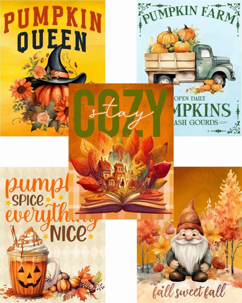 It's Fall Y'all! Free Printable Planner Covers or Dashboards
