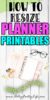 How To Resize Printables For Your Planner Type