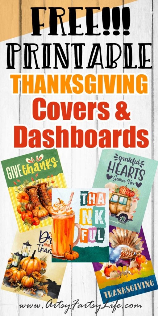 5 Thanksgiving Planner Covers - Free Printables

