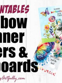 5 Rainbow Planner Covers or Dashboards - Free Printable