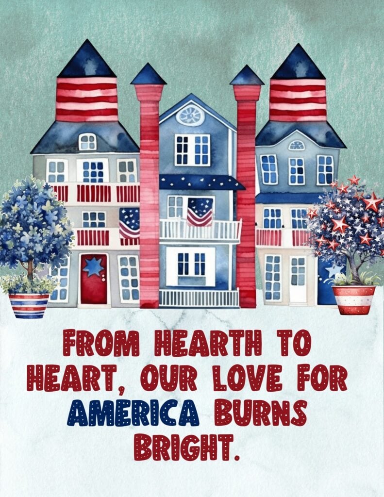 From Hearth To Heart - Free Patriotic Planner Printables