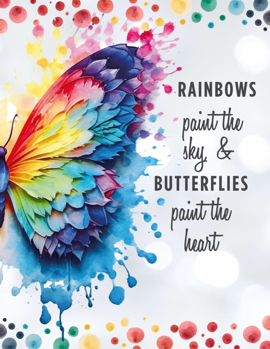 5 Rainbow Planner Covers or Dashboards – Free Printable – Marketing ...