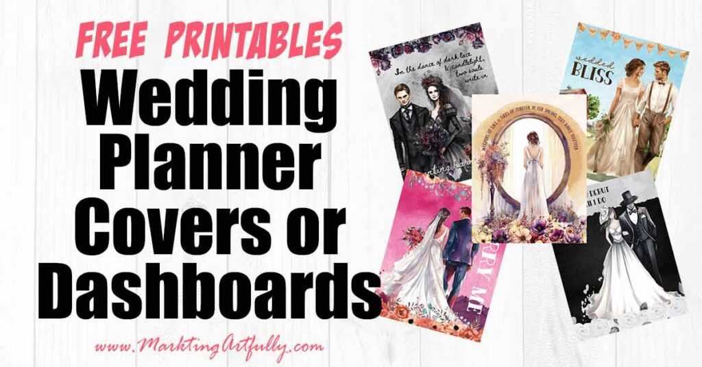 Wedding Planner Covers or Dashboards - Free Printables