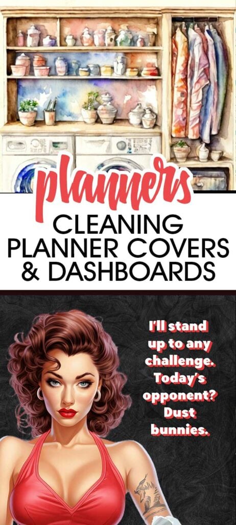 5 Free Cleaning Planner Covers or Dashboards
