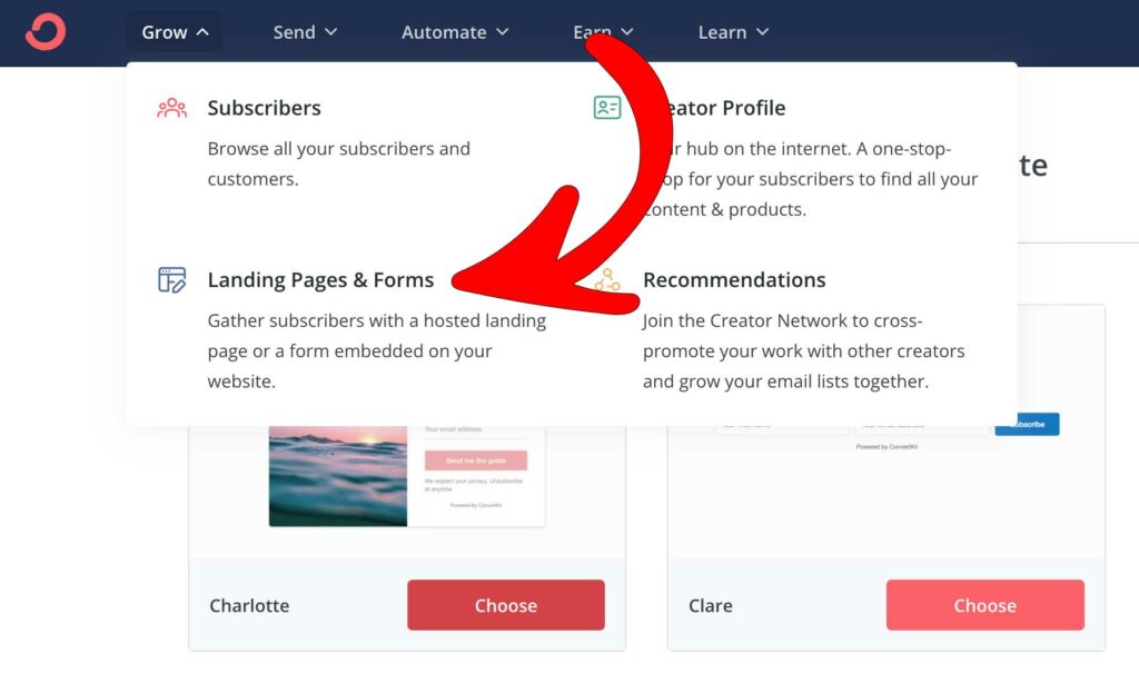 Make Your Signup Form In Convertkit
