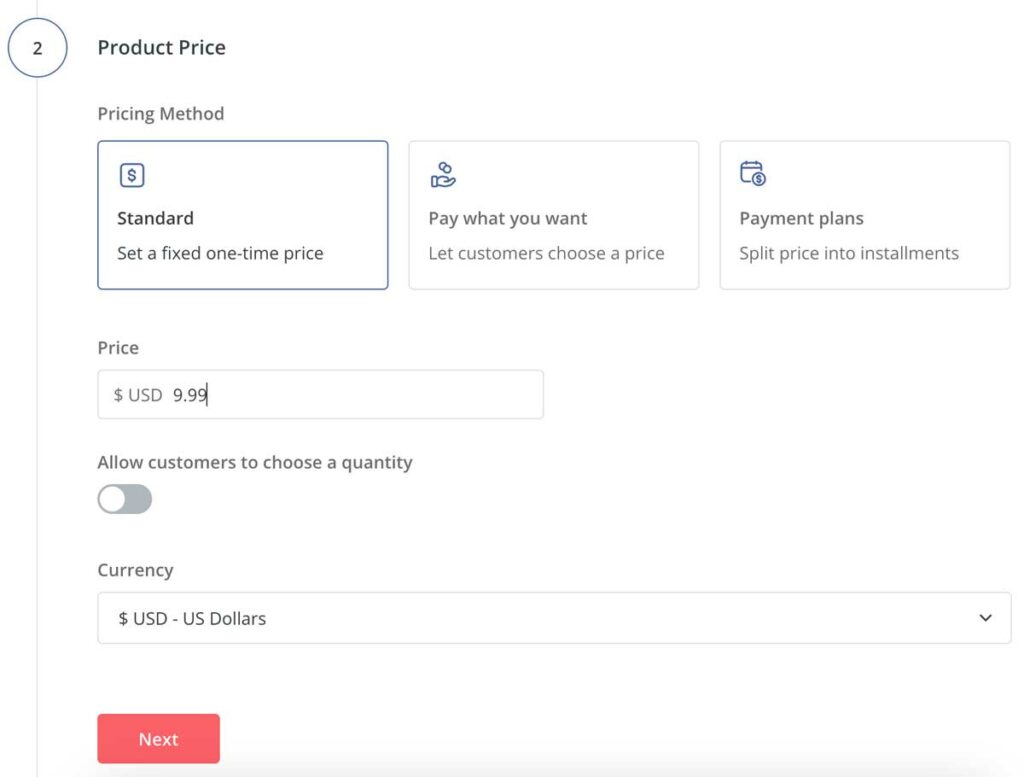 Price Your Product In Convertkit