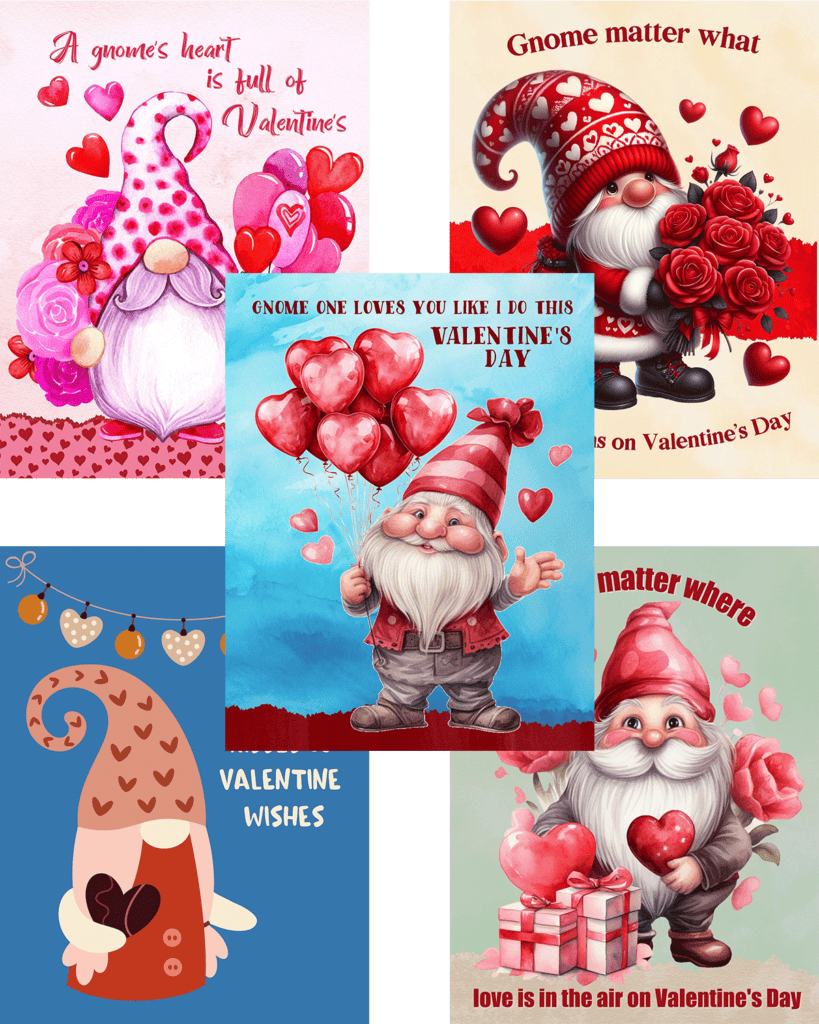 All The Gnome Valentines Day Planner Covers In One Place!