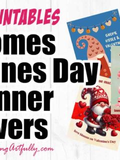 Gnome Valentine's Day Planner Covers and Dashboards