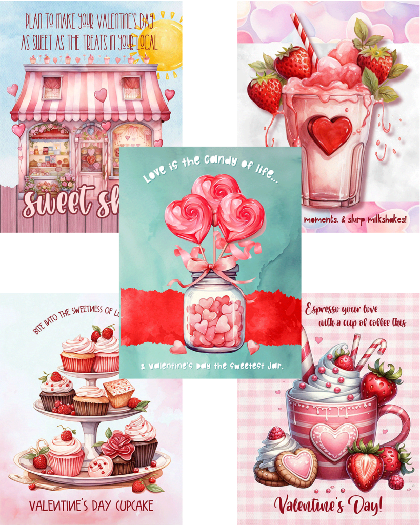 Sweet Sayings: Cute Valentine's Planner Covers