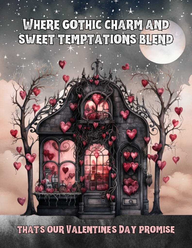 Where Gothic Charm and Sweet Temptations Blend - Free Printable Valentines Day Planner