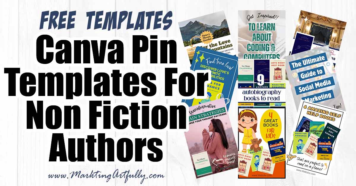 9 Free Canva Pin Templates For Non Fiction Authors
