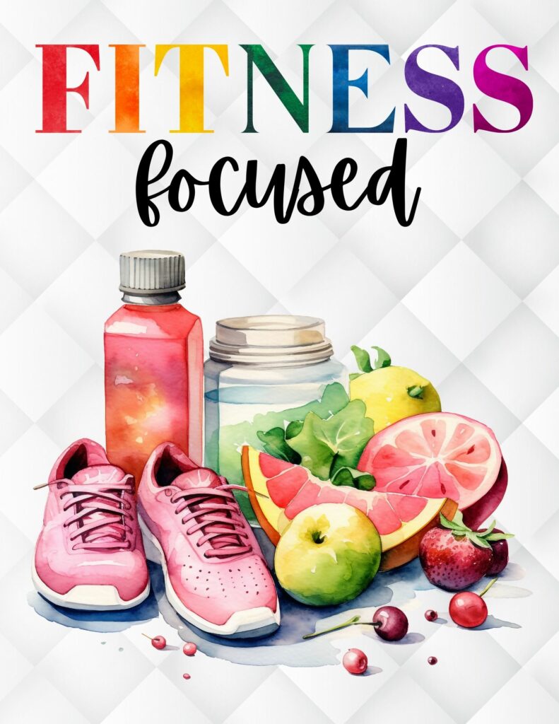 Fitness Focused - Free Printable Planner Cover