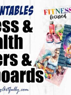 Fitness and Health Planner Covers - Free Printables