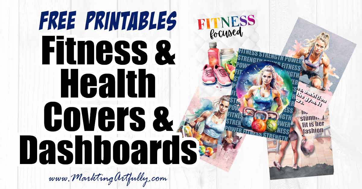 Fitness and Health Planner Covers - Free Printables