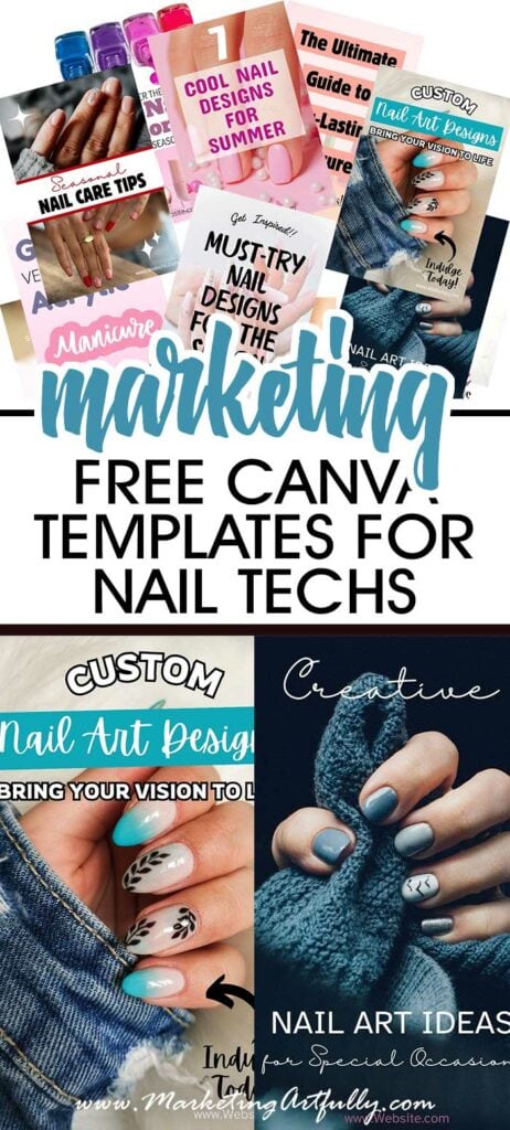 11 Free Canva Pinterest Pin Templates for Nail Techs