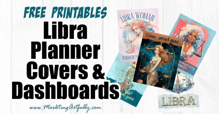 Libra Planner Covers and Dashboards - Free Printables