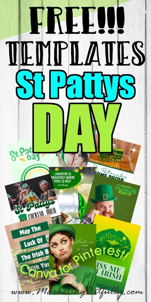 11 Free St. Patricks Day Pinterest Pin Templates in Canva
