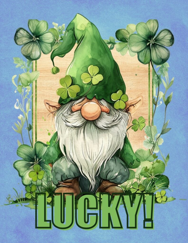 The Sweet Irish Gnome - Free Printable St Patricks Day Planner Cover