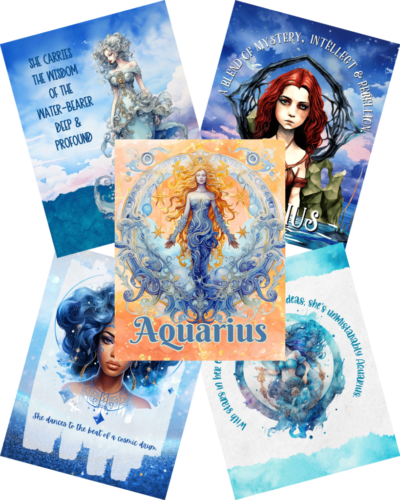 All The Free Printable Aquarius Planner Covers
