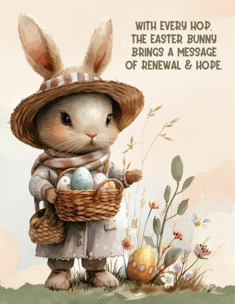 With Every Hop, The Easter Bunny Brings A Message of Renewal & Hope 