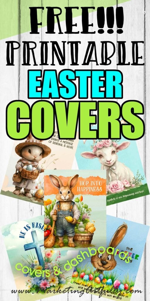 5 Free Printable Planner Covers (Easter Edition!)
