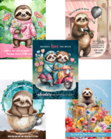 Sloths! 5 Free Printable Planner Covers or Dashboards – Marketing Artfully