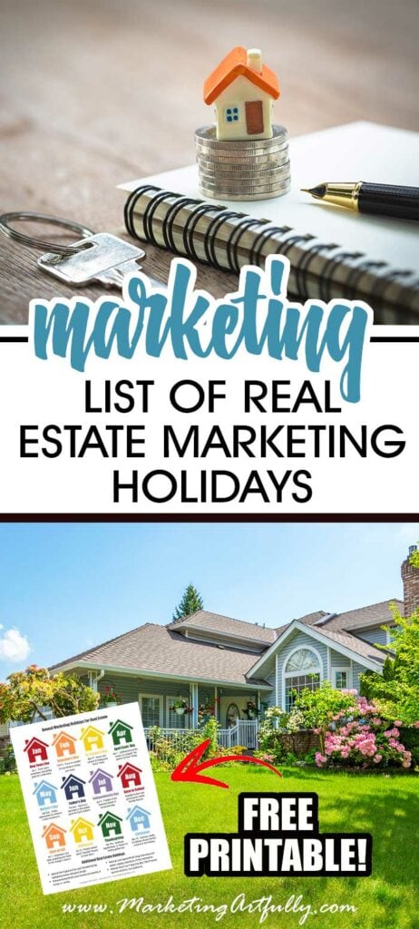 List of Real Estate Marketing Holidays (Free Printable)