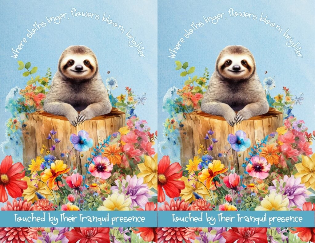 Where Sloths Linger, Flowers Bloom Brighter