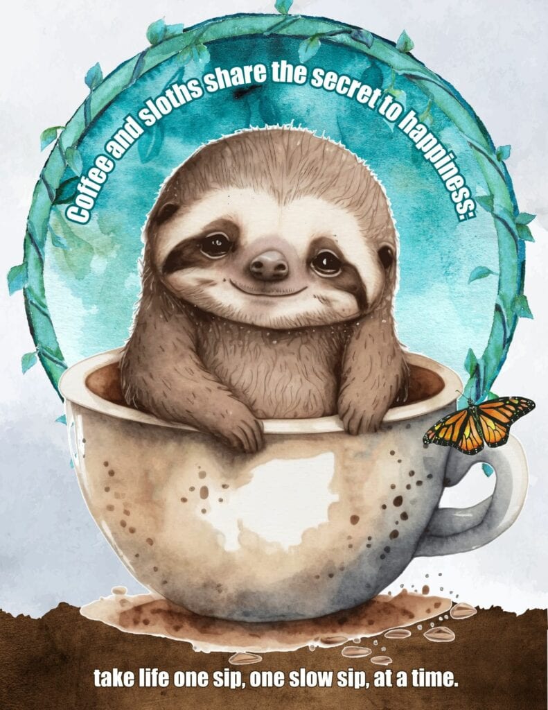 Coffee and Sloths Share The Secret To Happiness