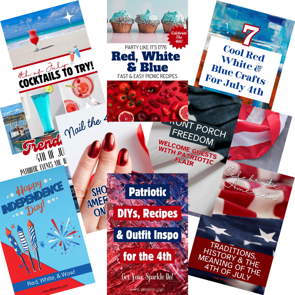 11 Free Canva Pinterest Templates For 4th of July